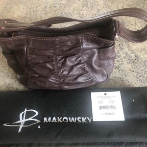 B Makowsky Chocolate brown handbag